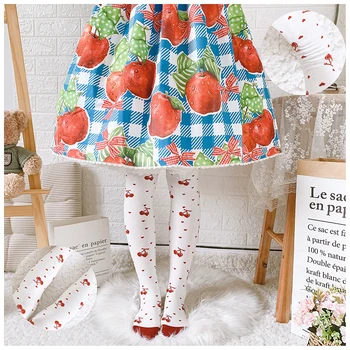 

Autumn cherry Lolita female autumn and winter socks knee socks combed cotton socks thick socks stovepipe Lolita Japanese