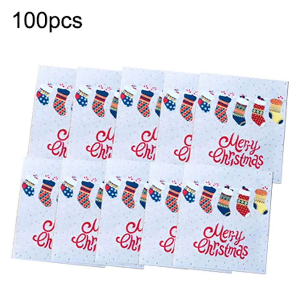 100 шт 10*10 см Рождественский мешок для выпечки печенья ручной работы упаковка мыла сумка Nougat яичный желток хрустящая Рождественская подарочная сумка - Цвет: A