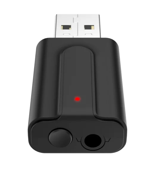 3,5 мм 2 в 1 соединение через usb и беспроводное, через Bluetooth 5,0 Музыка Аудио стереоресивер адаптер приемник для док-станции 15 м - Цвет: Черный
