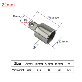 

316 tapas de acero inoxidable aptas para 1 ''25mm tapa del ojo del tubo accesorios herrajes superiores profesionales para acceso