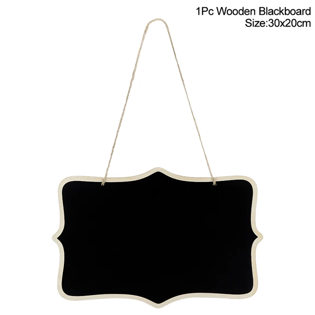 Rustic Wedding Wooden Blackboard Mr Mrs Bridal Shower Decoration Photobooth Birthday Party DIY Home Decor Sign Message Board A