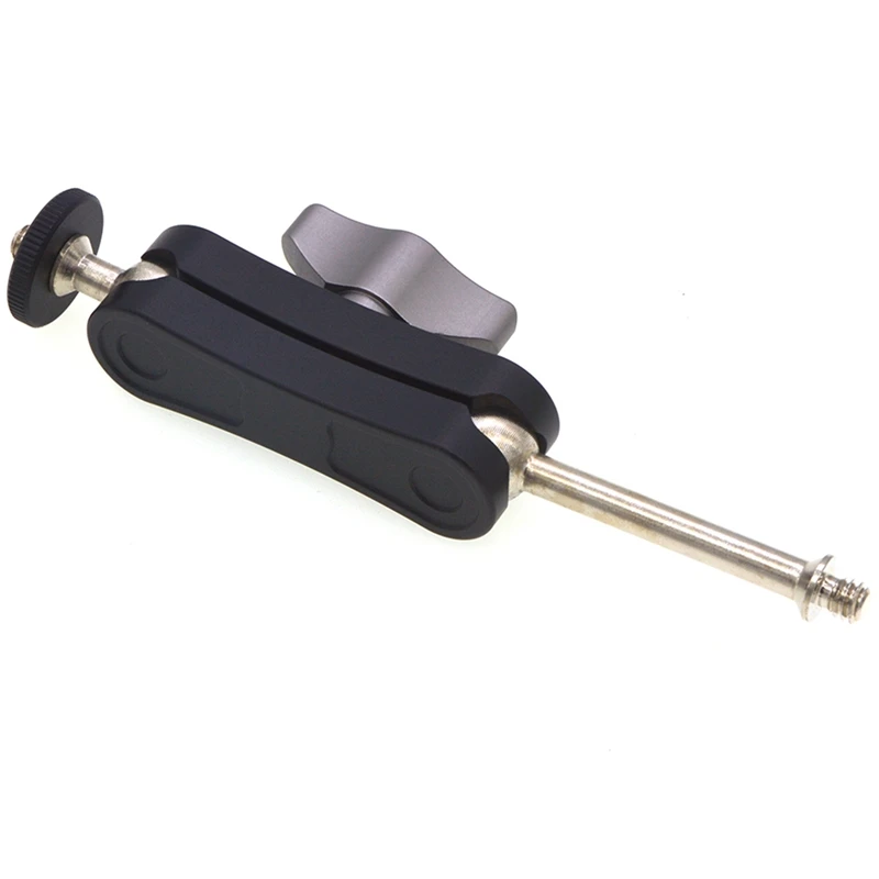 AMS-Magic Arm Mount CNC Maching двойная шаровая Головка с 1/4 дюймовым винтом для монитора телефона карданный штатив для камеры видео светильник