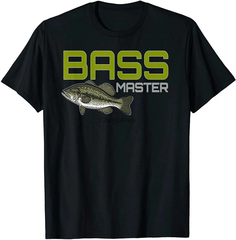 Bass Master Fishing Tackle Lure Gift Largemouth T-Shirt Size S-5XL | Мужская одежда