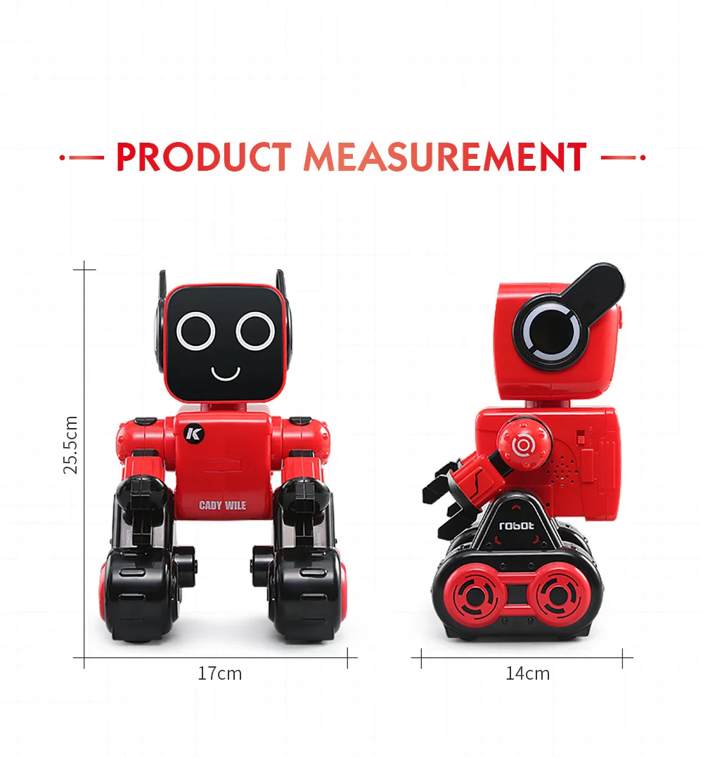 JJRC R4 RC робот CADY WILE Звуковое управление Робот Игрушки для детей интеллектуальное Программирование Playmate пение и танцы развивающие игрушки