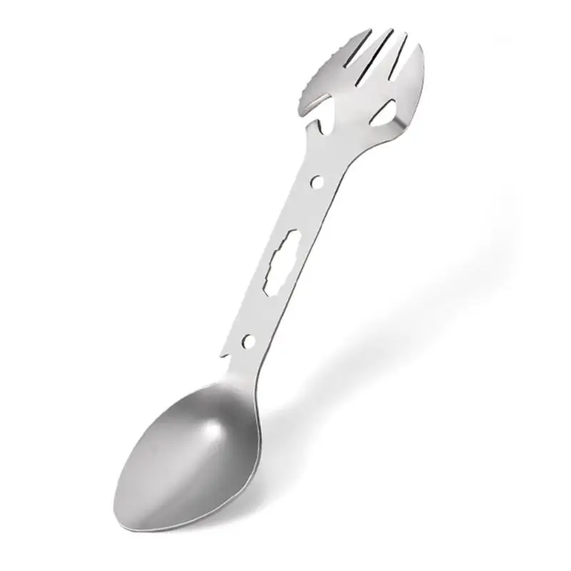 Многофункциональный из нержавеющей стали EDC Spork вилка ложка ключ для пикника
