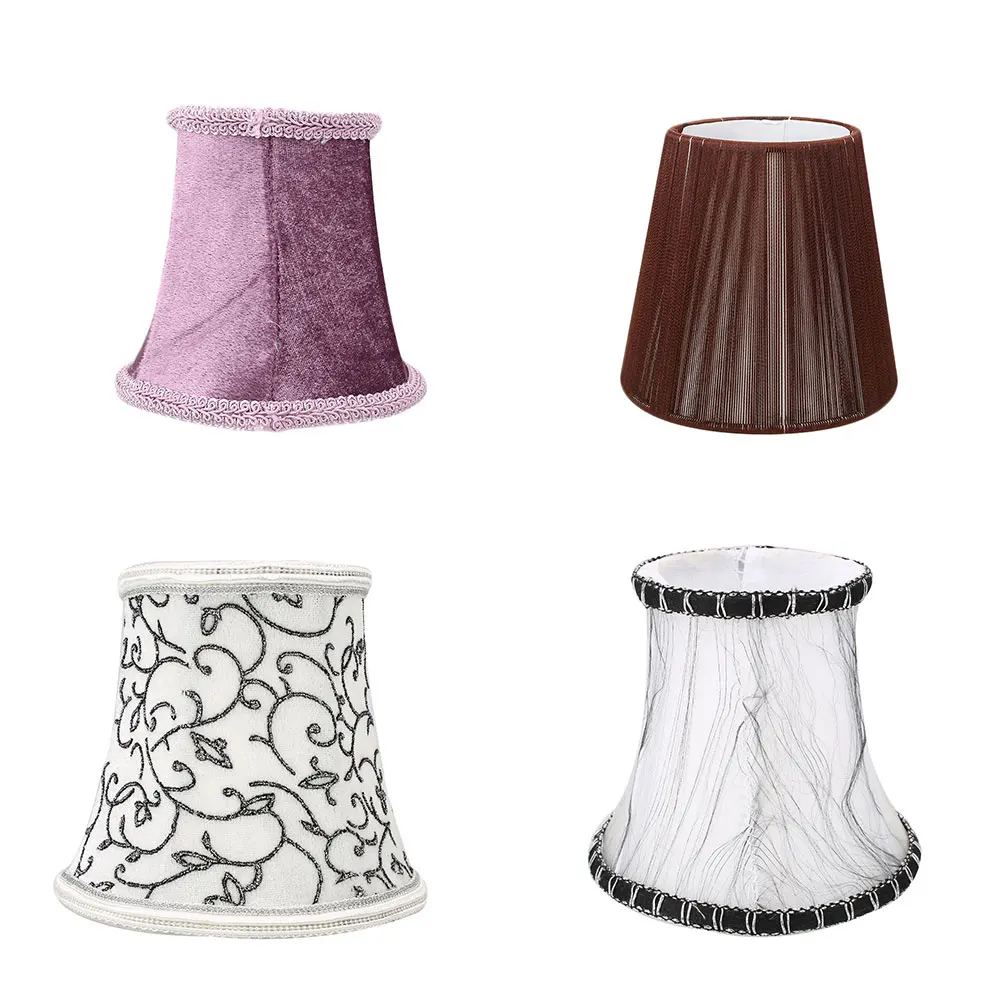 Vintage Wall Lamp Crystal Candle Chandelier Fashion Cloth European Home& Living Lampshade Bulb Pendant Lights Shade Bar Cover