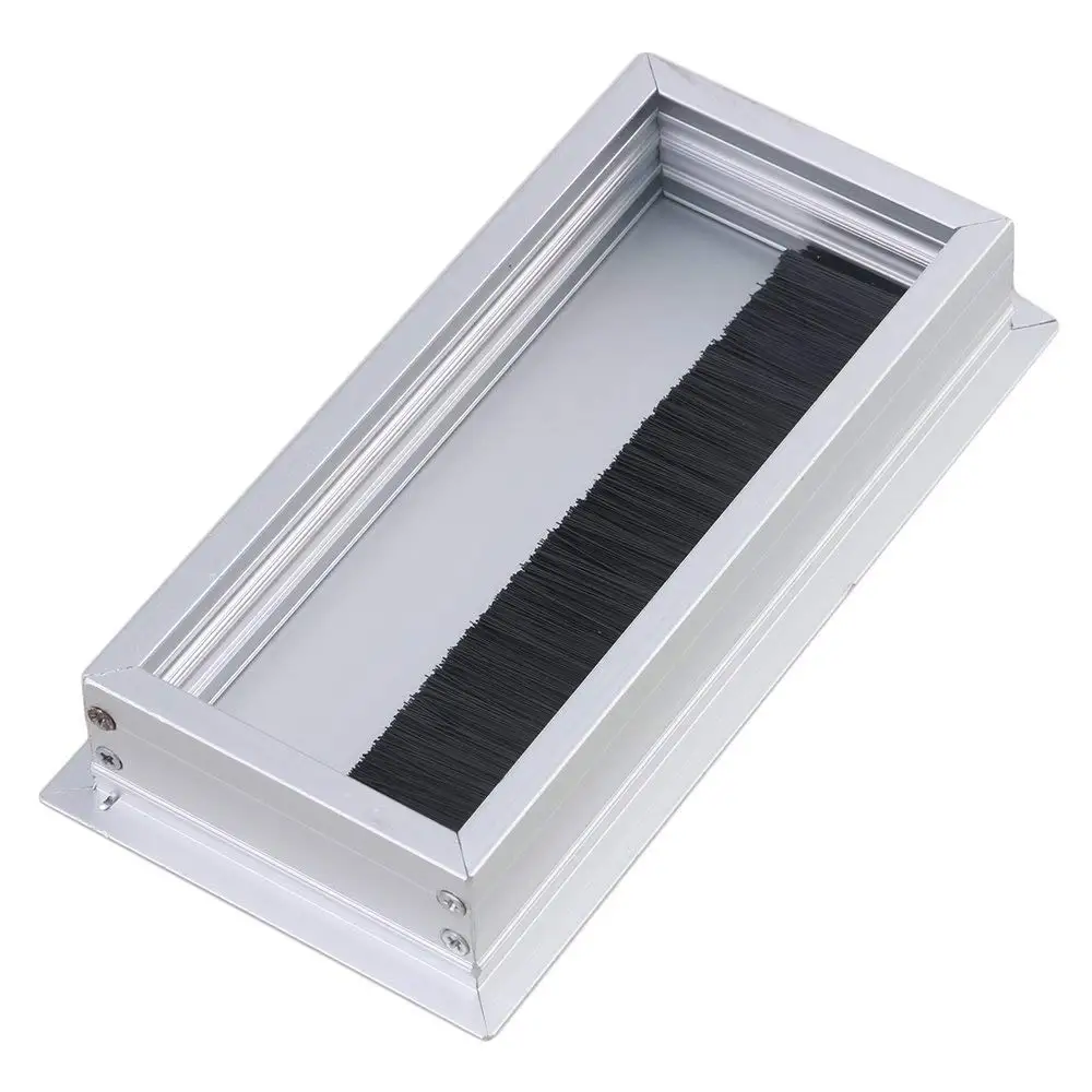 Прямоугольник для стола из серебристого алюминиевого сплава 2 шт. 16x8x3 см провод