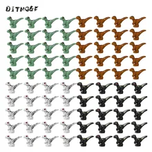 10 шт. мир Юрского периода 2 Детские Белый Синий Коричневый Черный велоцираптор Динозавр строительные блоки детские Кирпичи DIY Развивающие игрушки подарок