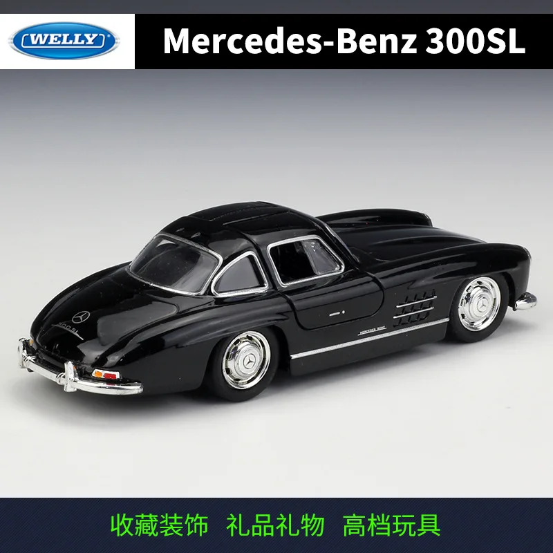WELLY Welly 1: 36mercedes Mercedes 300SL модель сплава Модель автомобиля вытяжной задний автомобиль