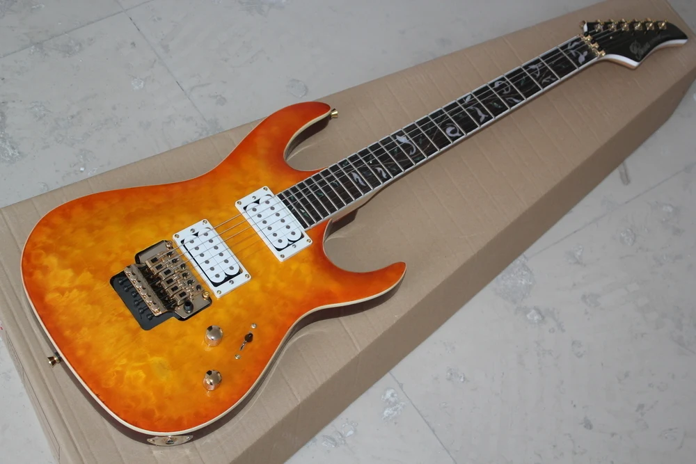 Электрическая гитара дерево жизни стеганая Кленовая новый + завод pensa custom shop