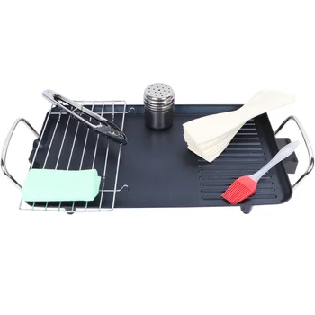 

1Pc 40x23cm Kitchen Cooking Tools Non Stick Durable Adjustable Temperature Smokeless Electric Baking Pan Barbeque Grill Cookware