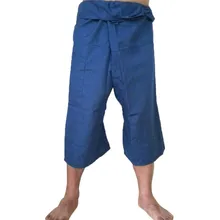 Мужские спортивные эластичные дышащие брюки, быстросохнущие мужские льняные спортивные брюки с карманами размера плюс, повседневные брюки, укороченные брюки 40D10