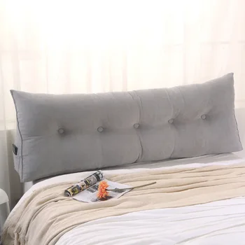 

Bedside triangle cushion, comfortable large backrest, headboard, sofa waistrest, removable and washable