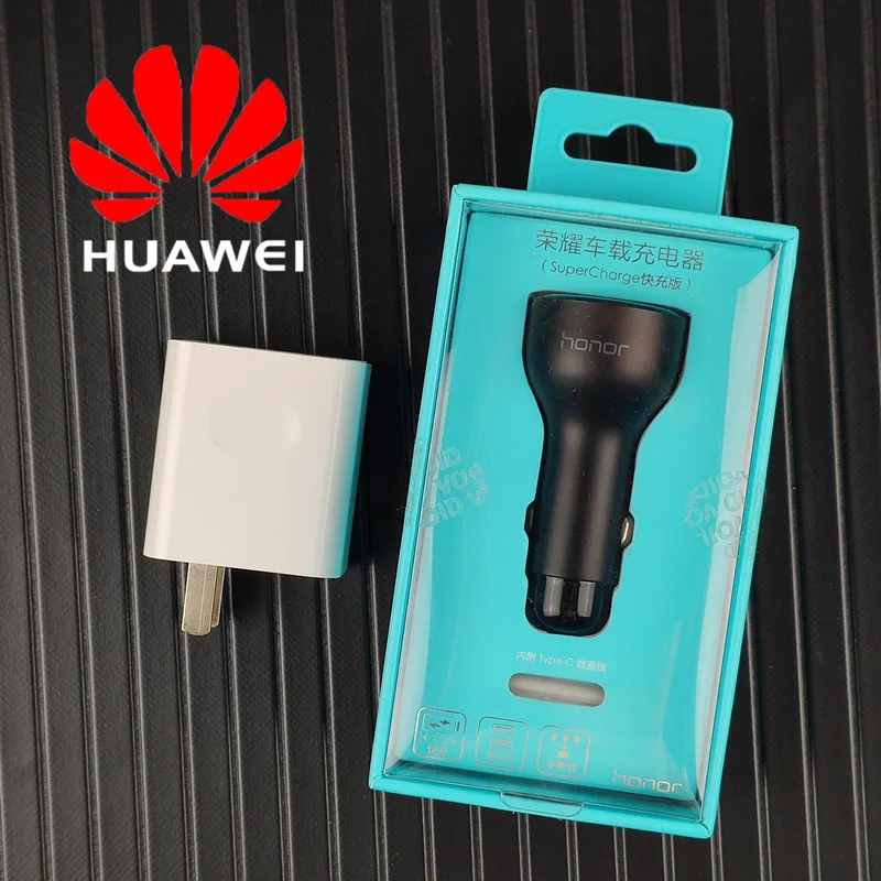 Оригинальное автомобильное зарядное устройство 22,5 W EU power addapter supercharge Dual Usb huawei для huawei p10 p20 p30 pro honor 8 9 10 20 mate 9 10 20 - Тип штекера: US Car Charger