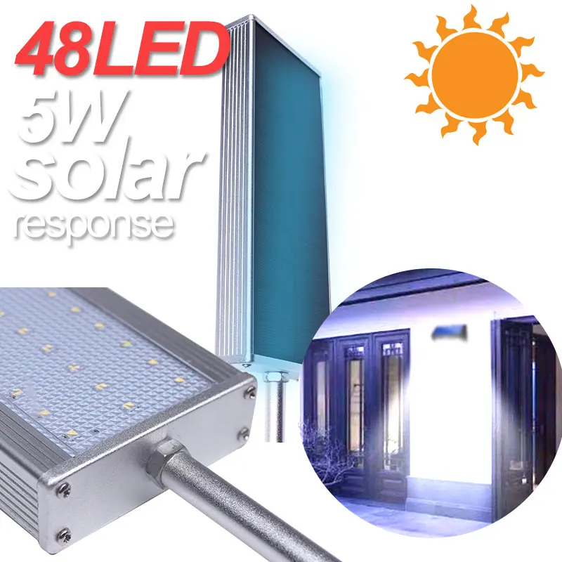 

Durable Street Lamp Radar Sensor Home Outdoor Fence Light Garden Wall Light Eco-Friendly Solar Security Flashlight