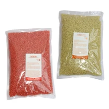 2 упаковки, 500 г в упаковке, твердый жемчуг, воск, бобы, уход за кожей, удаление волос, восковые бусины для груди, лица, тела, руки-клубничный мед