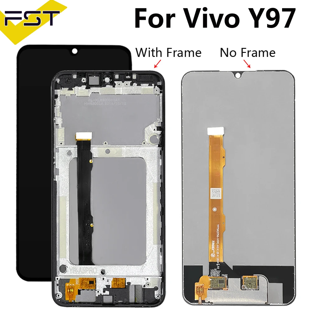 

6.3''Black For Vivo Y97 V11 LCD Display and Touch Screen Digitizer Assembly Repair Parts+Tools For Vivo Y97