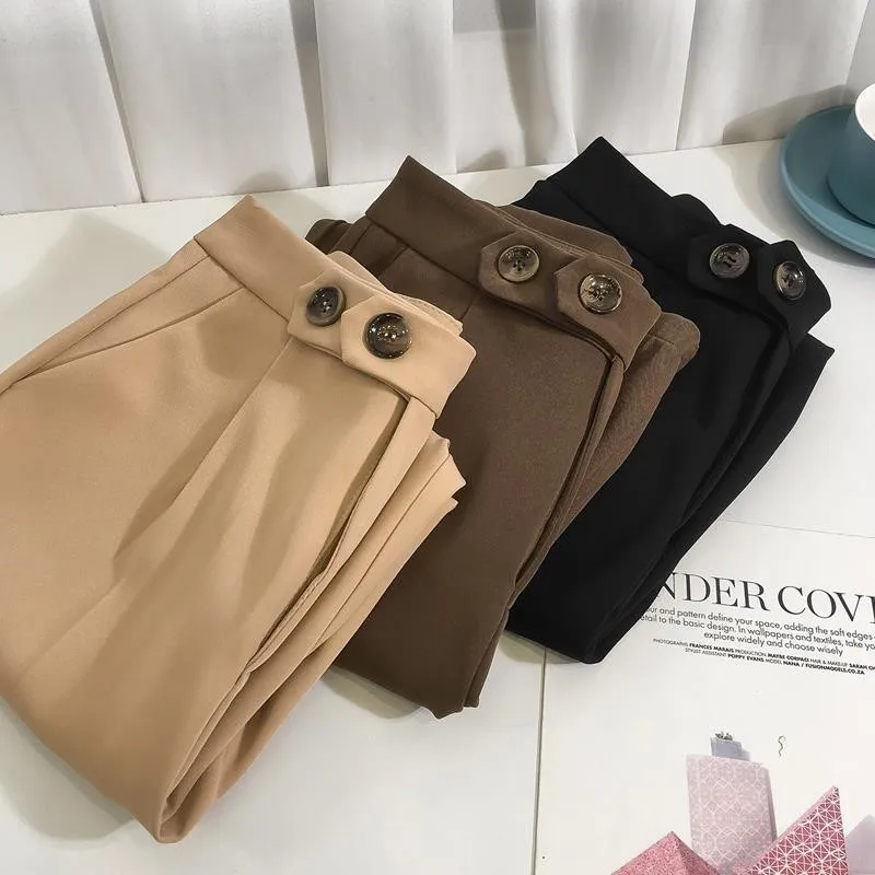 

Pants women's spring 2020 new Korean version of casual radish pants suit Harlan pants tube pants tide.