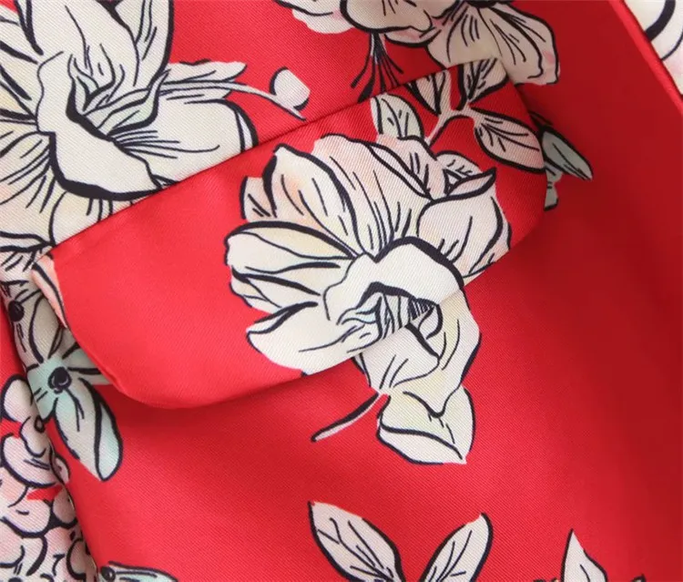 Z2018 Europe And America Summer New Style WOMEN'S Dress Versitile Fashion Floral Print Long Sleeve Suit Jacket 3068213