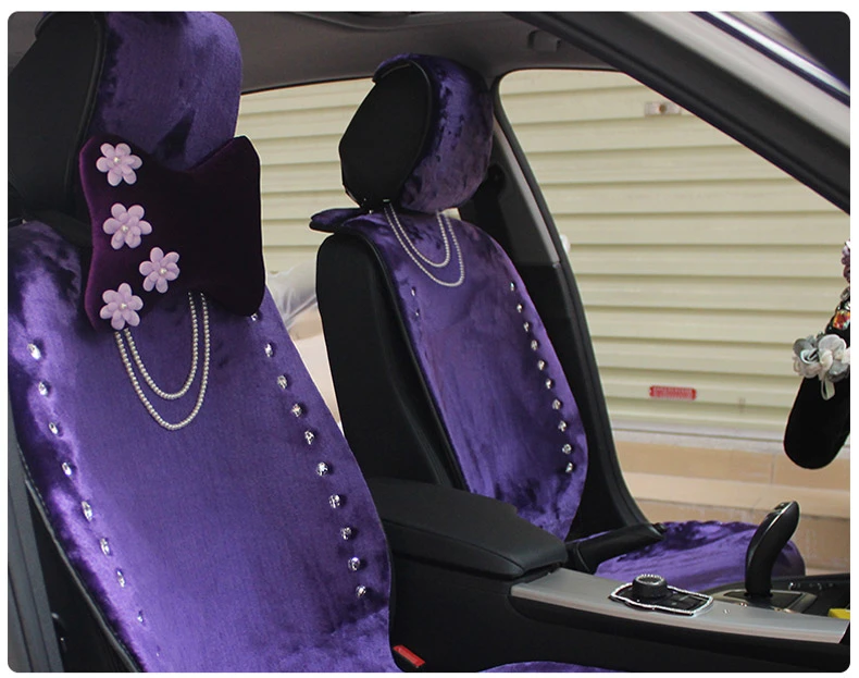 Cute Daisy Car Pillows Headrest Neck Waist Pillows Auto Car Styling Interior Decoration Accessories