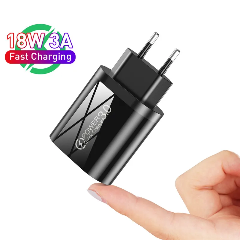 Tkey Quick Charge 3 0 18 Вт QC быстрое зарядное устройство USB портативное для мобильного