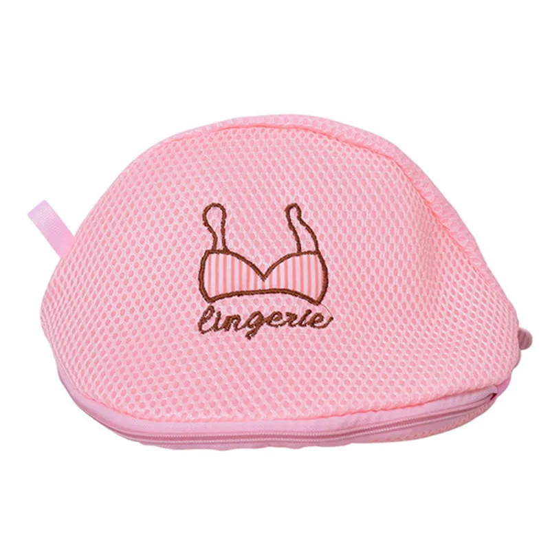 Bra wash bag Розовое белье стиральная дома Применение сетки Костюмы нижнее белье Органайзер мешок для стирки Применение Фул Сетка Бюстгальтер Сумочка для умывальных принадлежностей мешок на молнии для грязного белья - Цвет: Bra wash bag