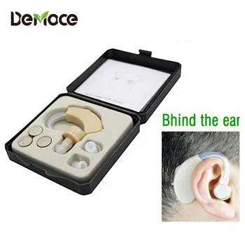 

Wirelee BTE Hearing Aid Small Hearing Aids for the Elderly Deafness Sound Amplifier Adjustable Voice Behind Ear Hearing Aid