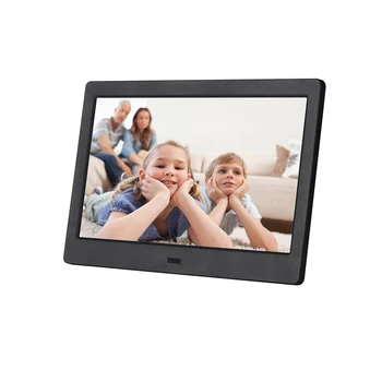 

portable cheap LED screen wall mount lcd picture frame 16GB Memory 10 inch Digital Photo viewer for shop advert