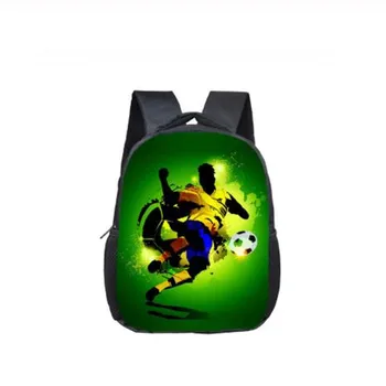 

12 Inch Cool Soccerly / Footbally Print Backpack for 2-4 Years Old Kids Children School Bags Small Toddler Bag Kindergarten Bags