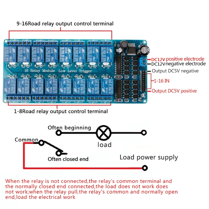 16 канальный 5 в Релейный Щит модуль для Arduino UNO 2560 1280 ARM PIC AVR STM32