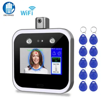 

WiFi TCP/IP Temperature Measurement Dynamic Face Facial Recognition RFID Access Control System Biometric Time Attendance Machine