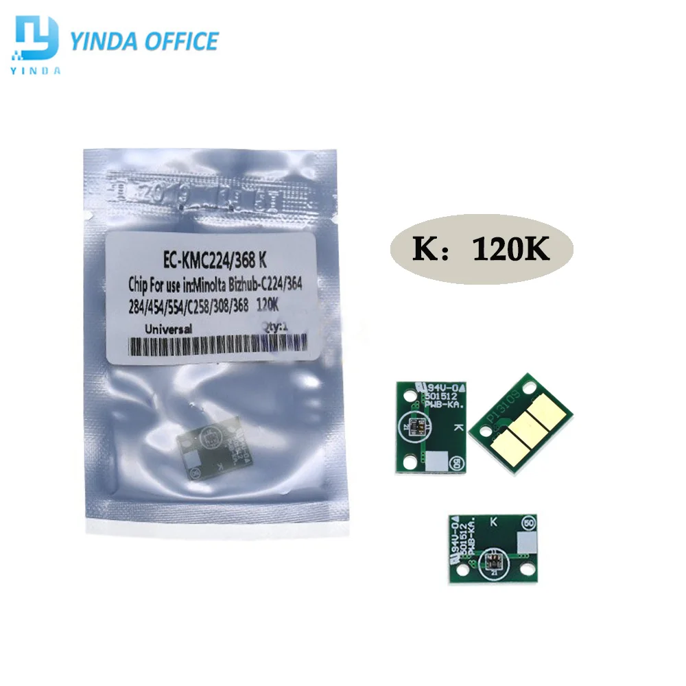 40 шт. чипы для барабана Konica Minolta Bizhub C224 C364 C284 C454 C554 C7822 C7828 DR512|Чип картриджа| |