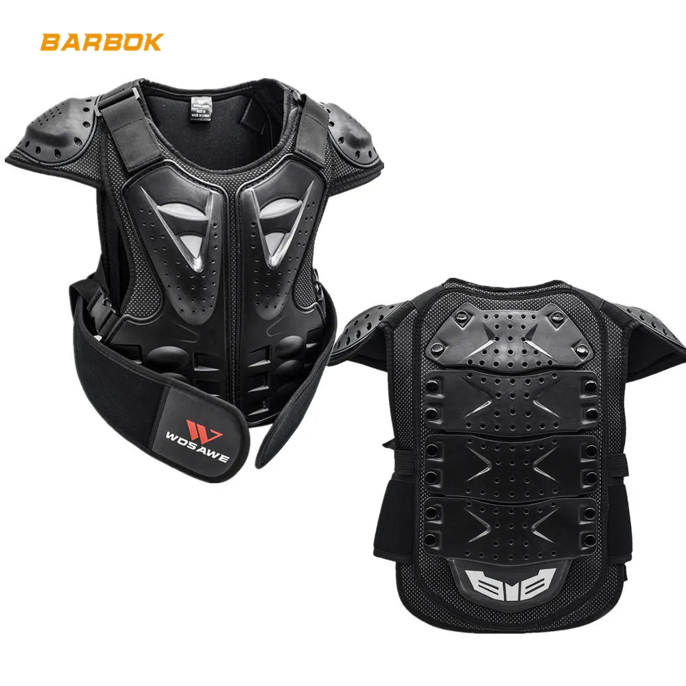 

WOSAWE Protector Motorcycle Body Armor 4-16 Children Kid Guard Sports Jacket Gear Bicycle Snowboard Hockey Back Chest Protection