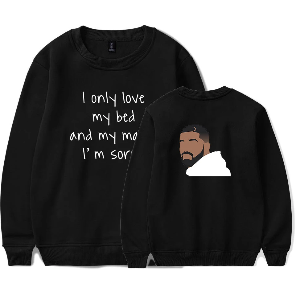 Drake male star  man Men  Print Hoodies Hip Hop Solid Sweatshirts Rapper Drake Pullovers Modish Hooded Jacket
