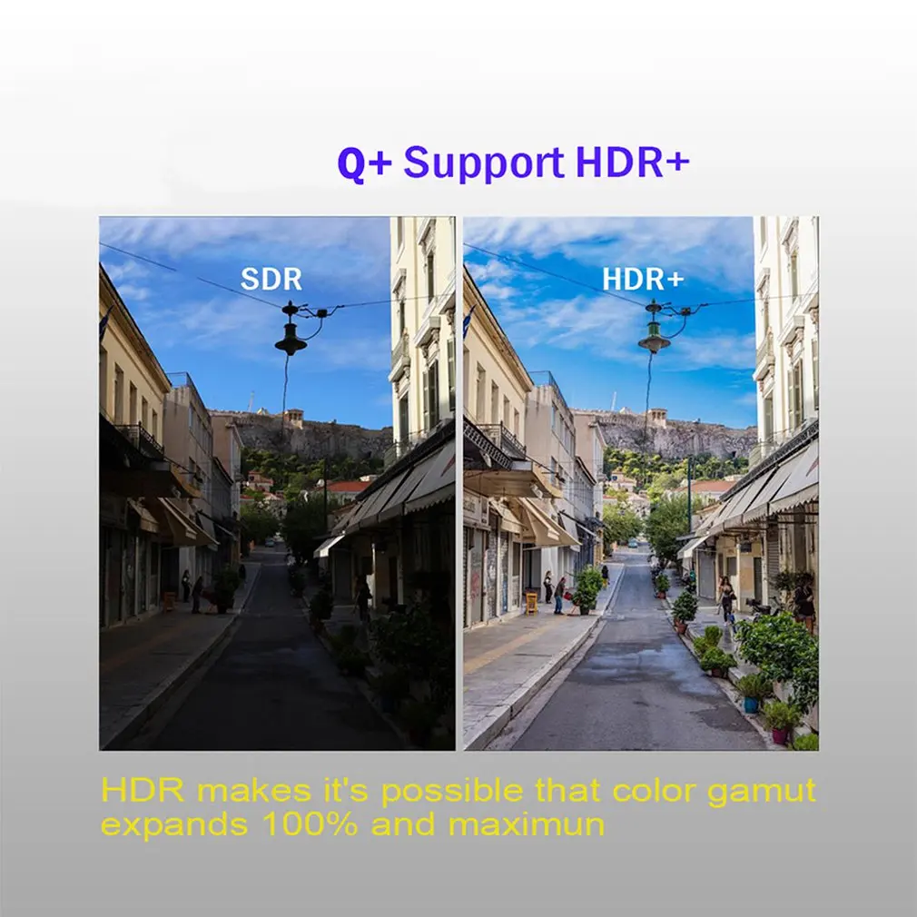 WiFi HD 4K сетевой ТВ-приставка для QPlus type-c медиаплеер с пультом дистанционного управления HD медиаплеер True 4K воспроизведение