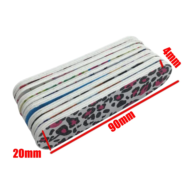 10Pcs Nail Files Random Flower Print Emery Board Buffer Block Pedicure Manicure Buffing Polish Professional Beauty Tools