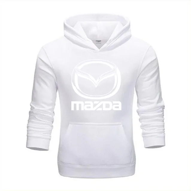 Mazda толстовки зимняя мужская куртка унисекс повседневное Мужское пальто Mazda толстовки пуловер Высокое качество Мужские размеры XS-4XL - Цвет: Белый
