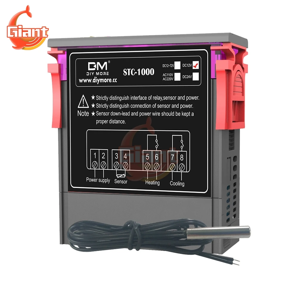 10A AC 110-220V lcd цифровой термостат контроль температуры термометр термо контроль Лер с NTC датчик