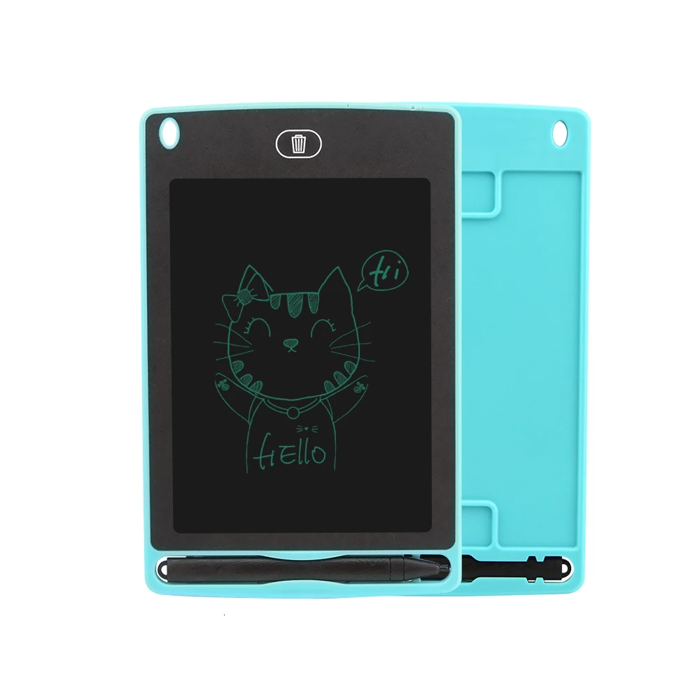 6,5 дюймовый ЖК-планшет для письма дети цифровой планшет для рисования почерк колодки портативный электронный планшет ультра-тонкая панель подарок для детей - Цвет: Синий