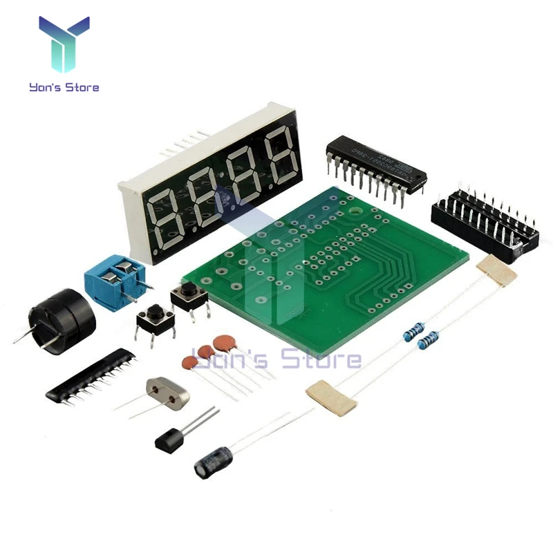 AT89C2051 DC 3V-6V Electronic Digital Display Clock Tube LED 4 Bits Module Parts and Components DIY | Дом и сад