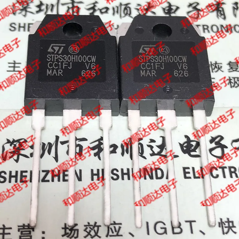 /5 предметов в лоте, STPS30H100CW TO-3P 100V 30A