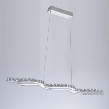 

LED Modern Pendant Light Crystal Kitchen Hanging Lamps For Dining Room Living Room Bar Decoration Luxury Bedroom Decor Lighting