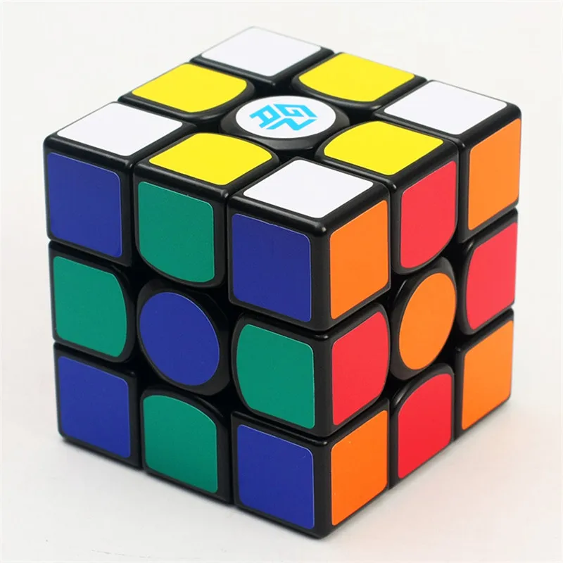 Магический скоростной куб 3x3x3 Профессиональные gans игрушки для детей GAN356 черный стандартный Vers скоростной куб Гладкий слепой винт Высокое качество