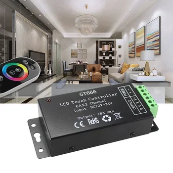 

Multiple Modes Intelligent Home Dimmer Remote Control Sensitive Wireless RGB Controller Energy Saving Touch Stable Led