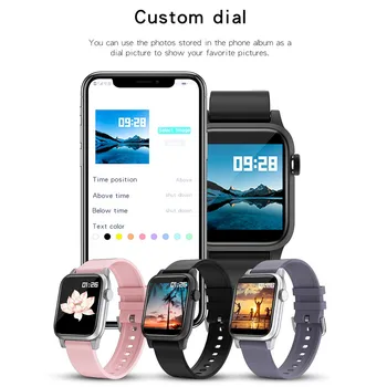 

P18 1.3 Inch Full Touch-Screen IP68 Waterproof Fitness Sports Smart Watch 10~15days Standby 1.3inch Full-touch Screen 200mAH