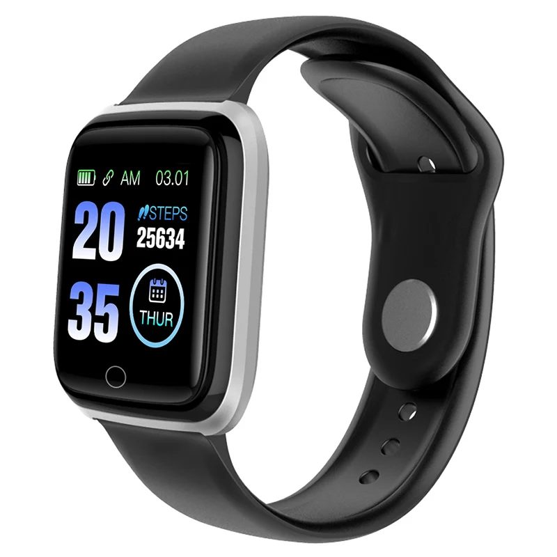 Фитнес-часы M6, Смарт-часы, 5 АТМ, водонепроницаемые, Bluetooth, спортивные, трекер сердечного ритма, напоминание о звонках/сообщениях, умные часы для Android IOS - Цвет: Silver Black
