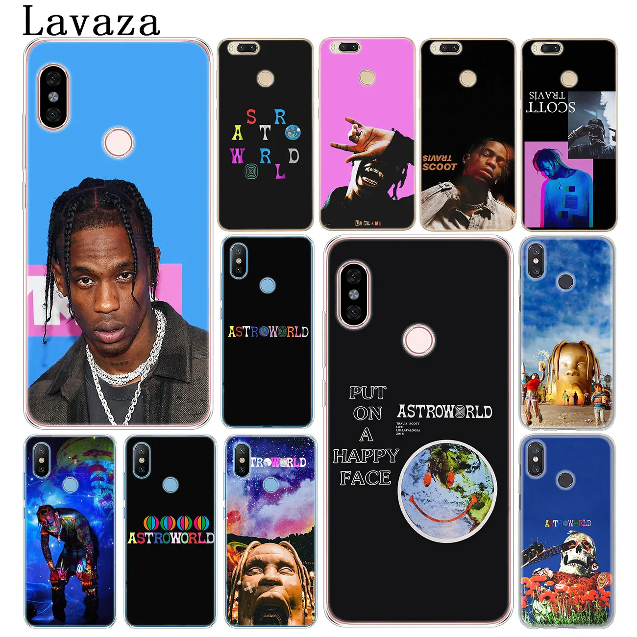 Lavaza принтом Трэвиса Скотта astroworld Жесткий Чехол для мобильного телефона чехол Xiaomi