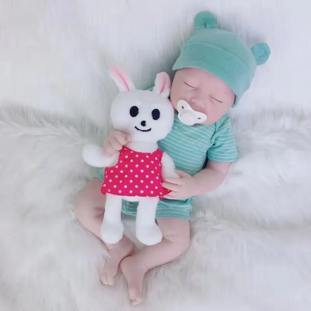 Avani кукла полумягкая силиконовая виниловая Детская кукла Реалистичная новорожденная Детская кукла Реалистичная кукла реборн для детей - Цвет: bunny(red)