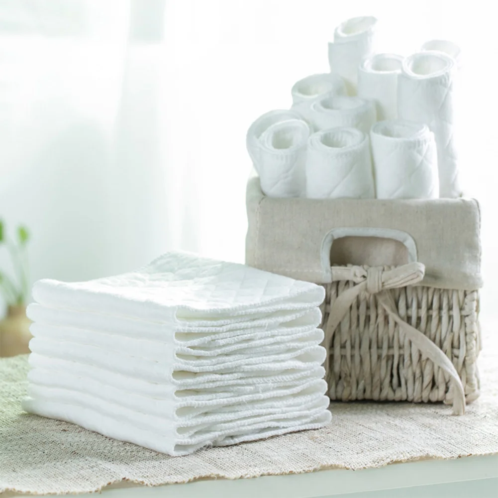 10 шт. из смеси хлопка детский eco friendly Обёрточная бумага на карманах в белом и