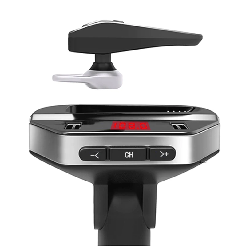 V6 автомобильный беспроводной MP3-плеер, зарядное устройство для телефона, bluetooth-гарнитура, беспроводной звонок, usb зарядка, один ключ, ответ, 2 USB прикуривателя